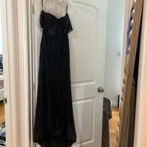 Black Alamour the label dress. Extra sleeve added.